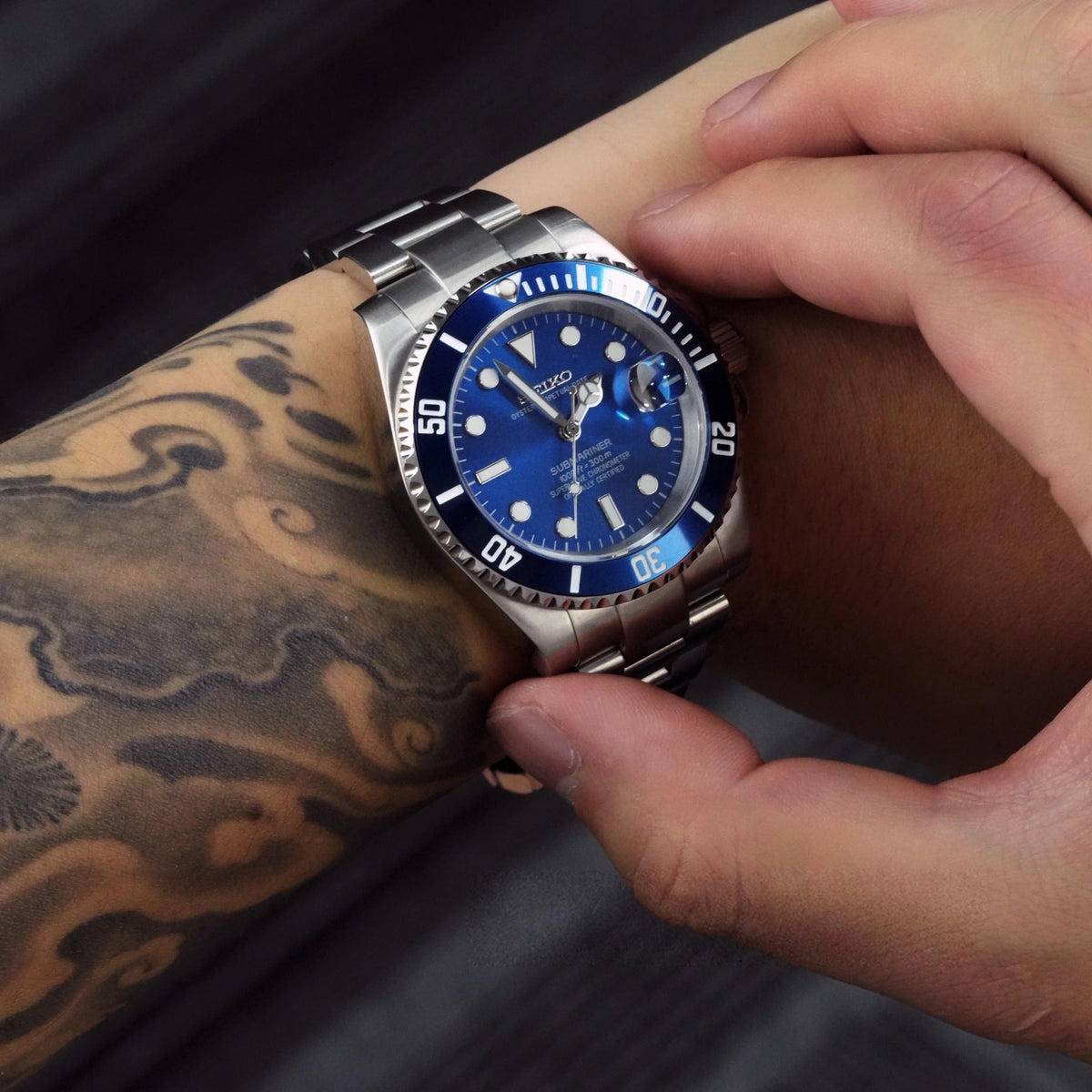 Mod Submariner Blue