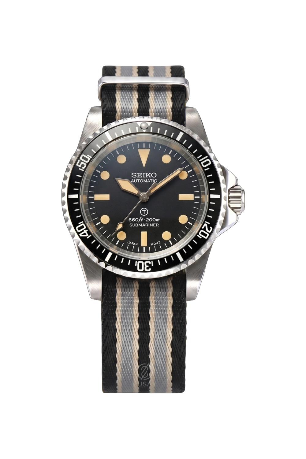 世*亀様 motto_kuma A&N 10th Anniversary mod Mod Vintage Submariner Tactical Bond USAMODWATCH