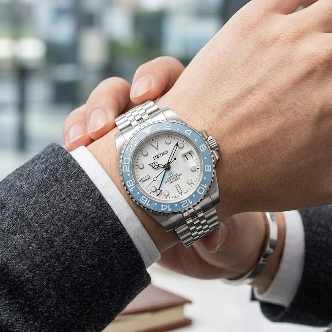 Mod GMT-Master II Snow Blue