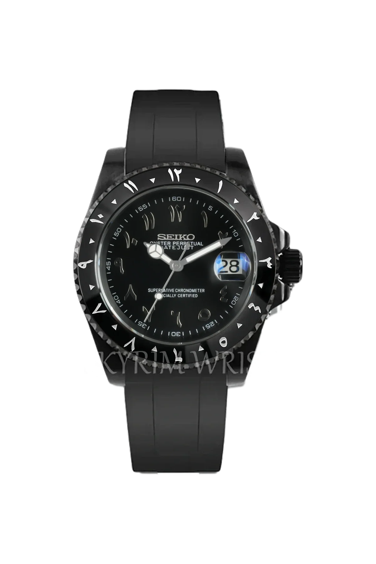 Mod Yacht-Master Arabic Black - SKYRIM WRIST