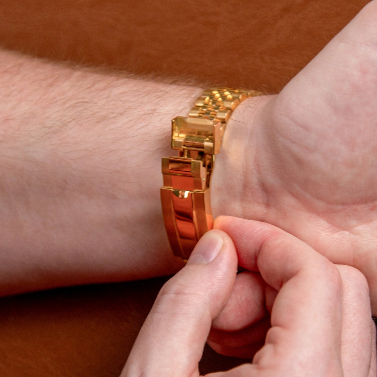 Mod Datejust Gold Arabic Pink