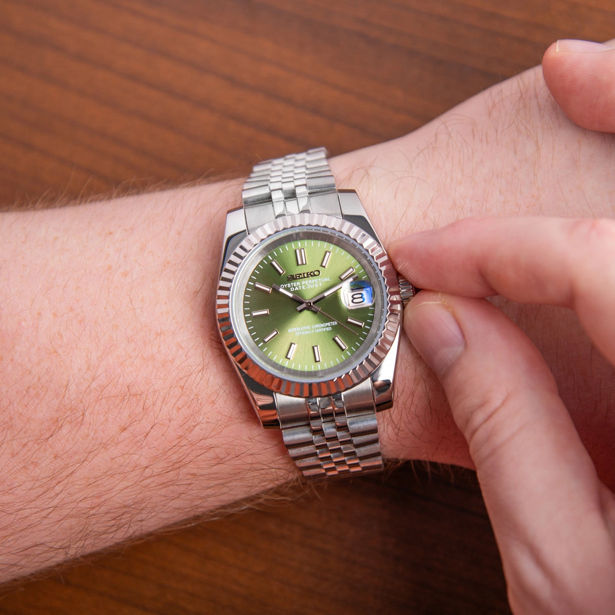 Mod Datejust Green