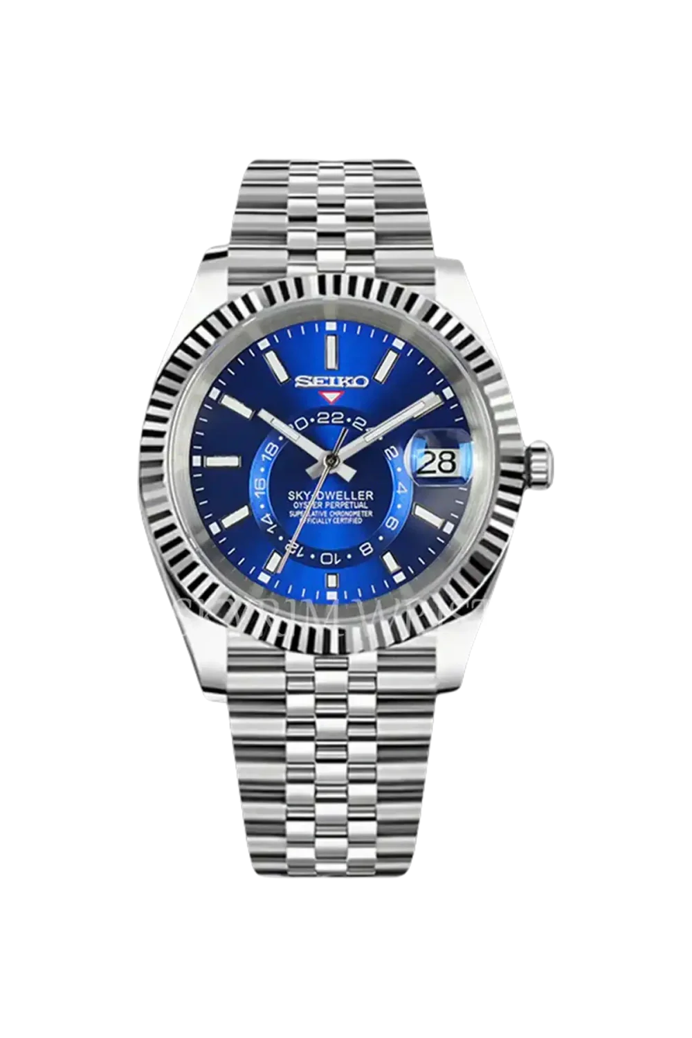 Mod Sky-Dweller Blue | 39mm Automatic Watch USAMODWATCH