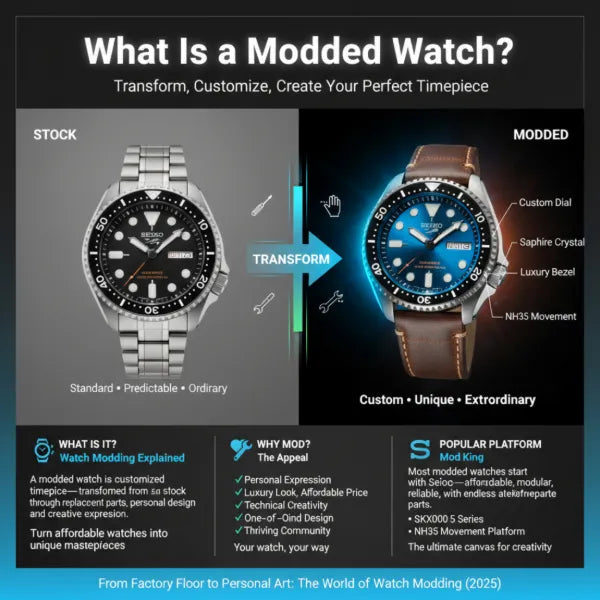 Watch Modiles What Is a Modded Watch? Complete Guide to Custom Timepieces in 2025 ...