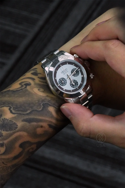 Mod Daytona Silver Ceramic Panda