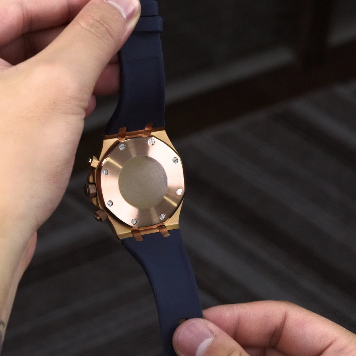 Mod Royal Oak Blue Gold Chronograph