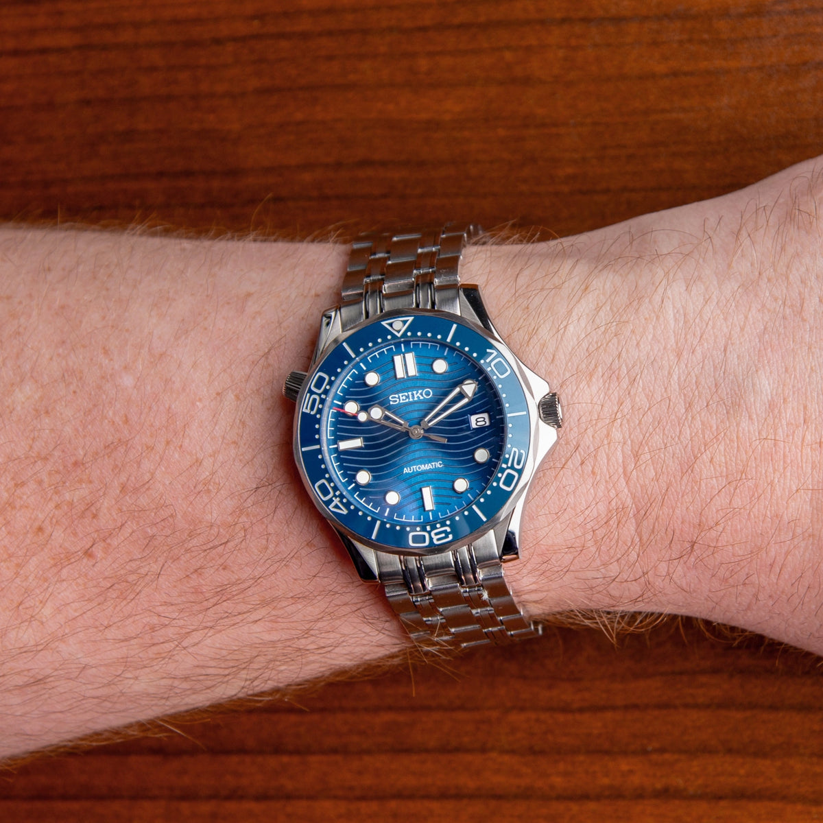 Mod Seamaster Silver Blue