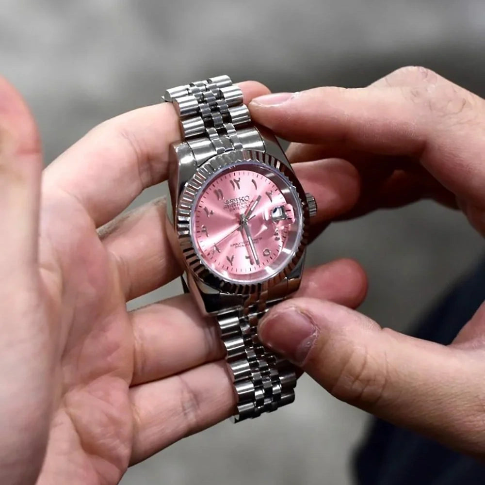 Mod Datejust Arabic Pink
