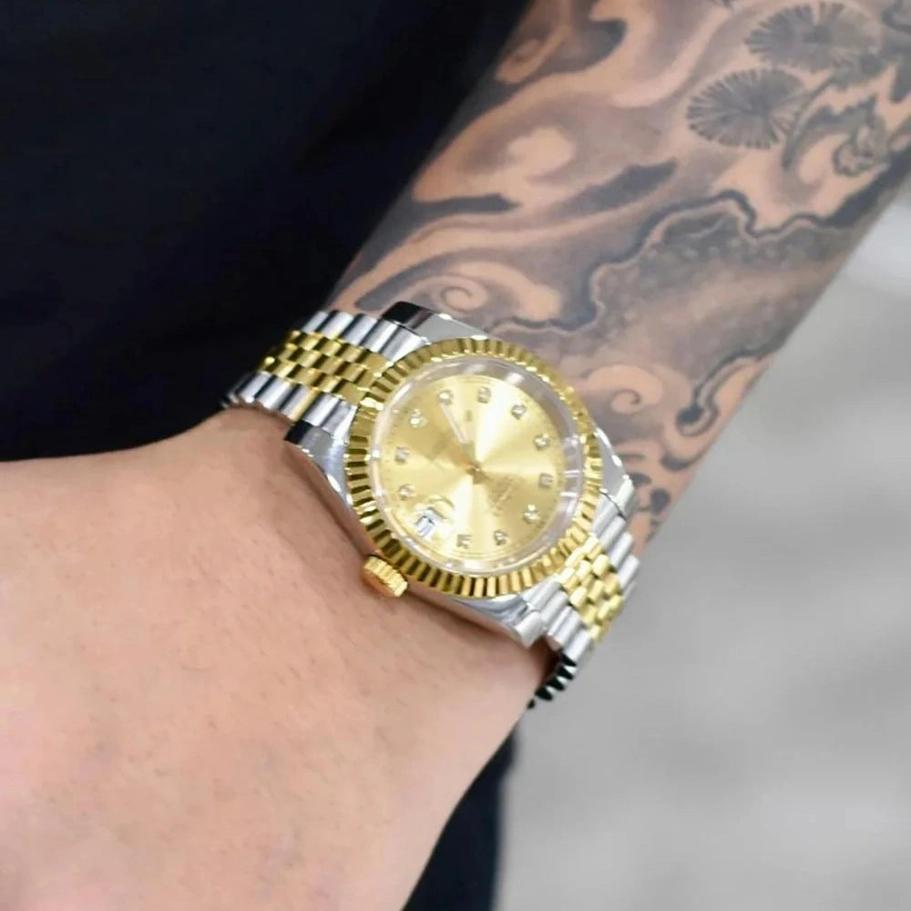 Mod Datejust Two-Tone Gold Diamond