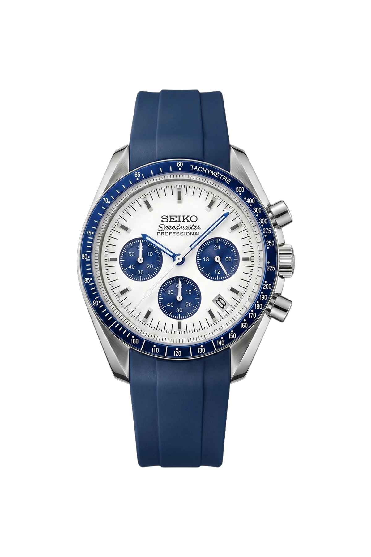 Mod Speedmaster Blue Panda-Rubber Strap