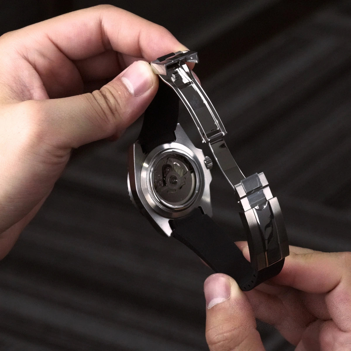 Mod Yacht-Master Silver Black II