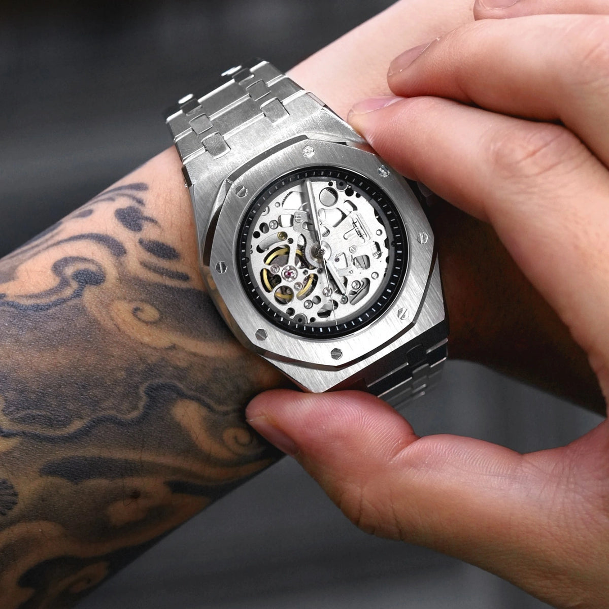 Mod Royal Oak Skeleton Silver II