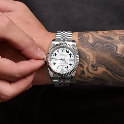Mod Datejust Wimbledon Silver
