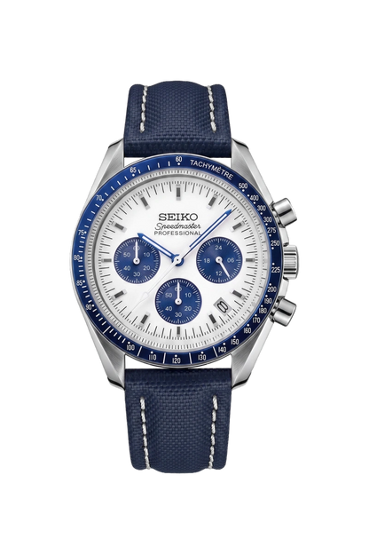 Mod Speedmaster Blue Panda-Canvas Strap