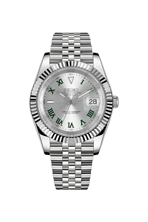 Mod Datejust Wimbledon Silver