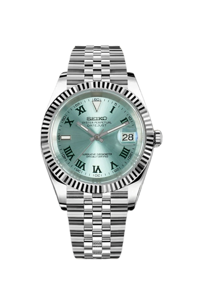 Mod Datejust Wimbledon Sky Blue