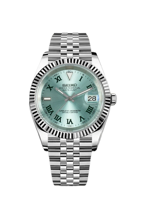 Mod Datejust Wimbledon Sky Blue