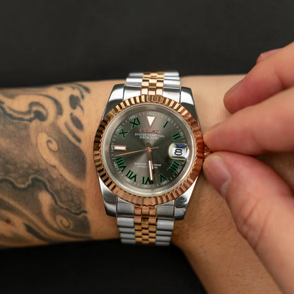 Mod Datejust Wimbledon Two-Tone Rose Gold Gray
